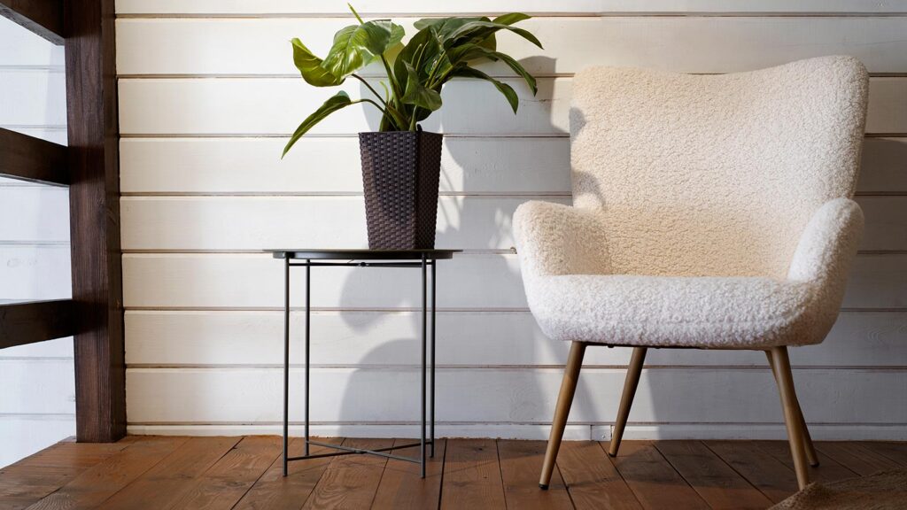 woonkamer zonder banken