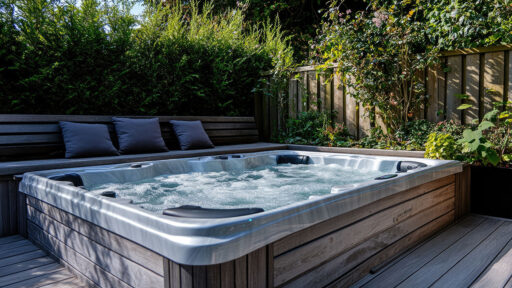 jacuzzi in tuin