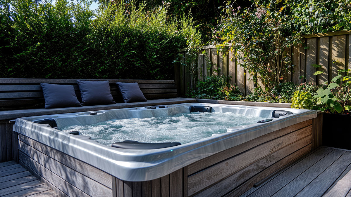 jacuzzi in tuin